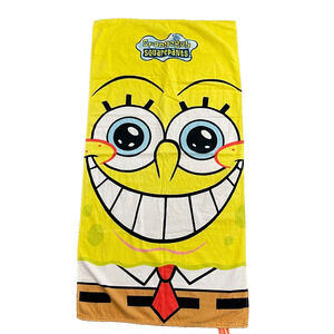 Nickelodeon 2003 Spongebob Squarepants Pool Beach Cotton Towel Vintage